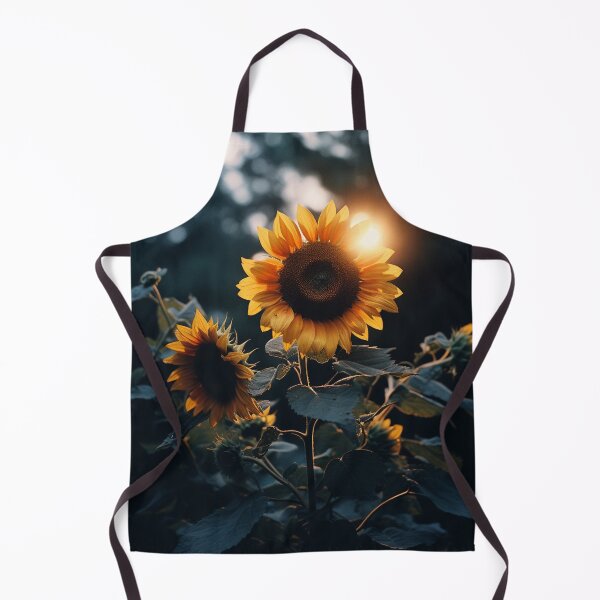 Item preview, Sunflowers with the sun shining in the background designed and sold by exitbird.
