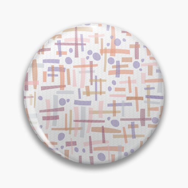 Item preview, Coral, lavender and mustard geometric organic shapes designed and sold by FrancesPoff.