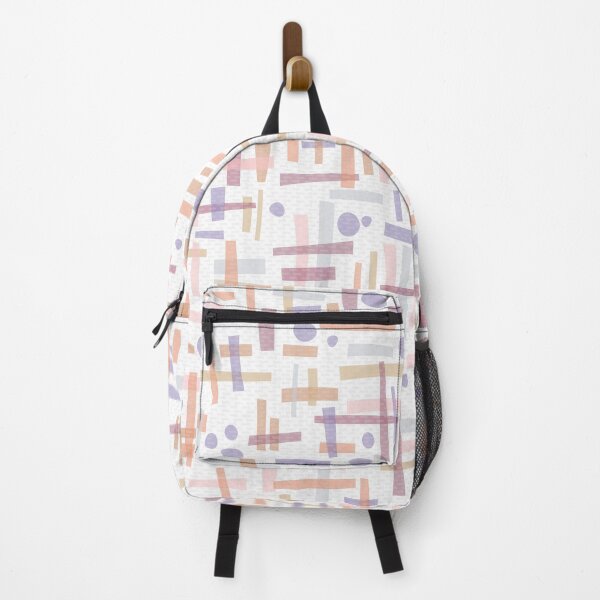 Item preview, Coral, lavender and mustard geometric organic shapes designed and sold by FrancesPoff.