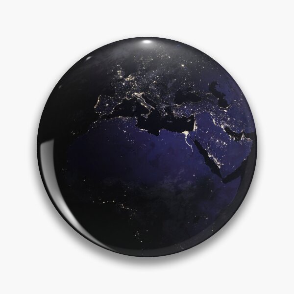 Item preview, STK204761S-Full Earth showing city lights of Europe at night. designed and sold by StocktrekImages.