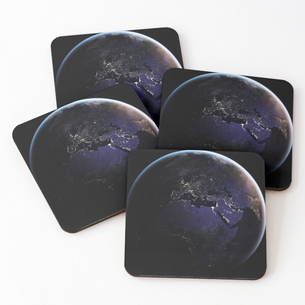 Item preview, STK204761S-Full Earth showing city lights of Europe at night. designed and sold by StocktrekImages.