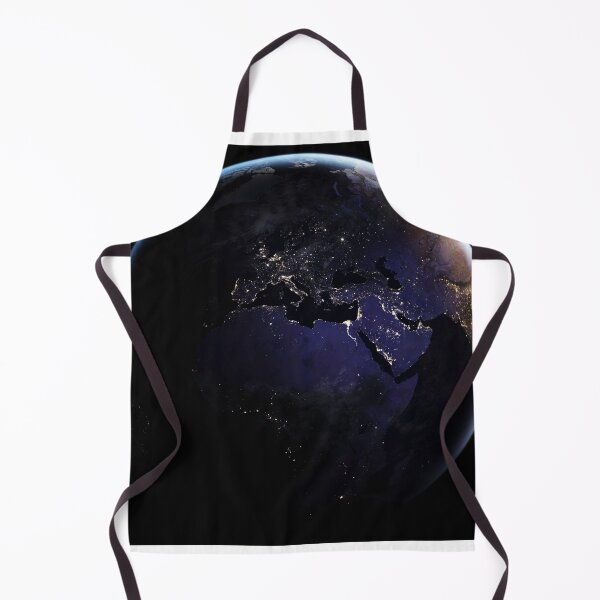 Item preview, STK204761S-Full Earth showing city lights of Europe at night. designed and sold by StocktrekImages.
