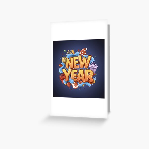 Item preview, new year gift card designed and sold by denakh.