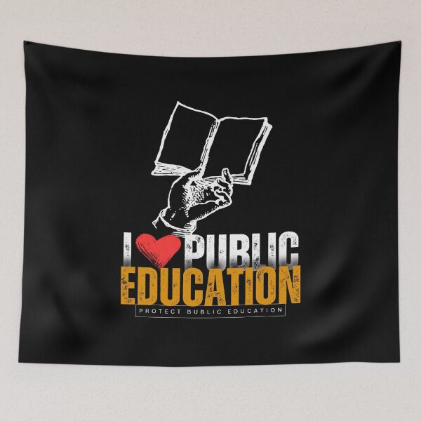 Item preview, I Love Public Education Protect public education  teacher school  great present designed and sold by MotivaChic.