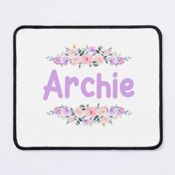 Item preview, Purple Flower Archie Name Label designed and sold by NormadWorld.