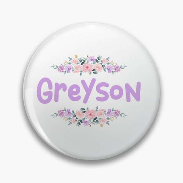Item preview, Purple Flower Greyson Name Label designed and sold by NormadWorld.