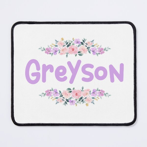 Item preview, Purple Flower Greyson Name Label designed and sold by NormadWorld.