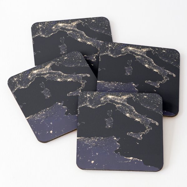 Item preview, STK204762S-City lights of Italy as seen from space. designed and sold by StocktrekImages.