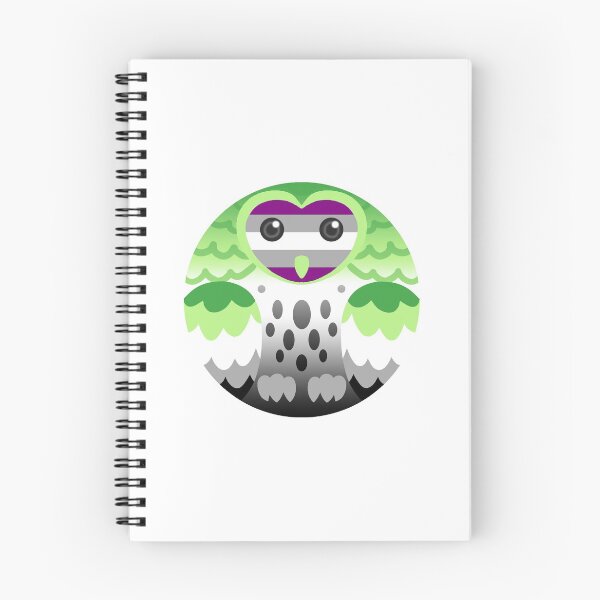 Item preview, Aromantic Grey Asexual Pride Owl designed and sold by FurvaNoctua.