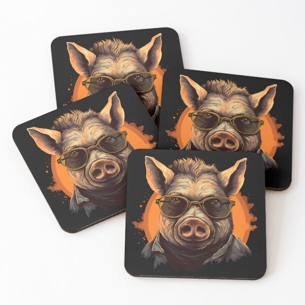 Item preview, Boar in Glasses designed and sold by FlexYourMind.