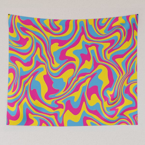 Item preview, Primary Ripples Subtle Pansexual Pride Flag designed and sold by Digi-Jucie.