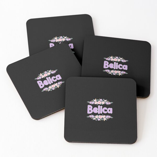 Item preview, Purple Flower Belica Name Label (Black) designed and sold by NormadWorld.