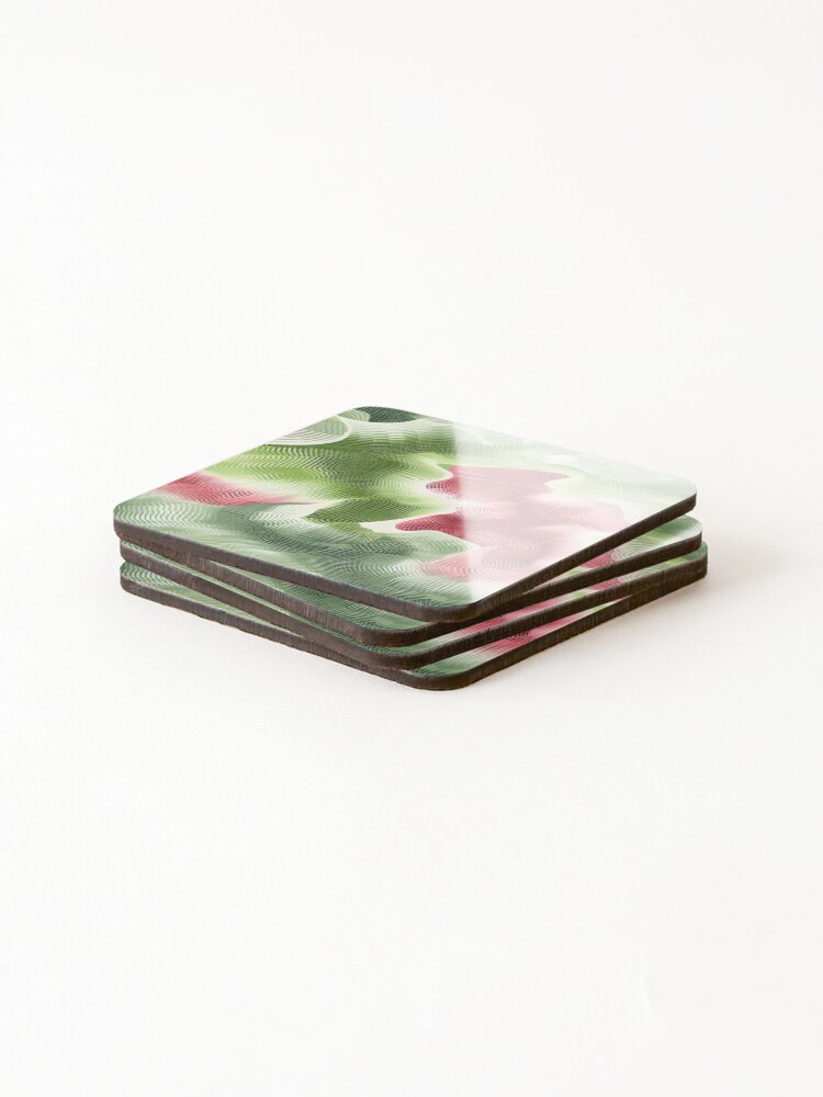 Thumbnail 4 of 5, Coasters (Set of 4), Spring Bloom Wave Patterns designed and sold by VectorPlace.