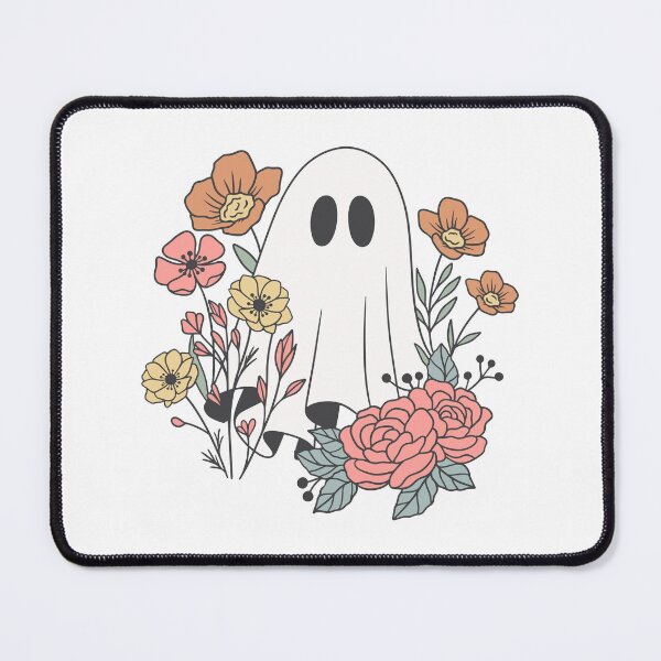 Item preview, sheet ghost with flowers - cute ghost designed and sold by Alyn8.