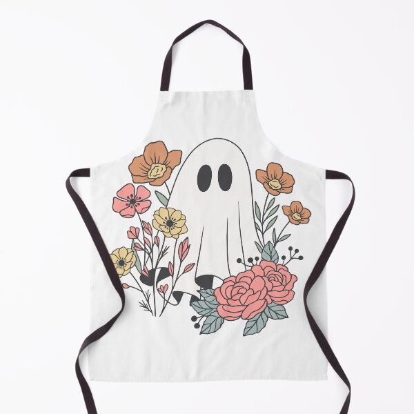 Item preview, sheet ghost with flowers - cute ghost designed and sold by Alyn8.