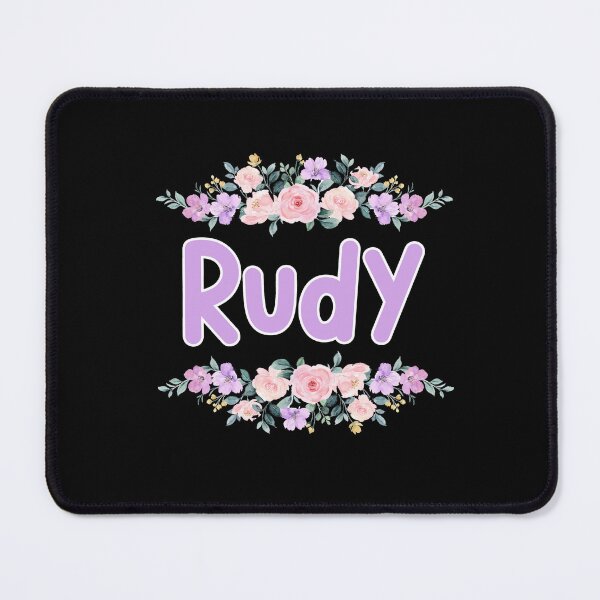 Item preview, Purple Flower Rudy Name Label (Black) designed and sold by NormadWorld.