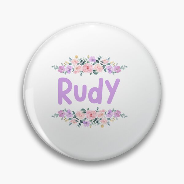Item preview, Purple Flower Rudy Name Label designed and sold by NormadWorld.