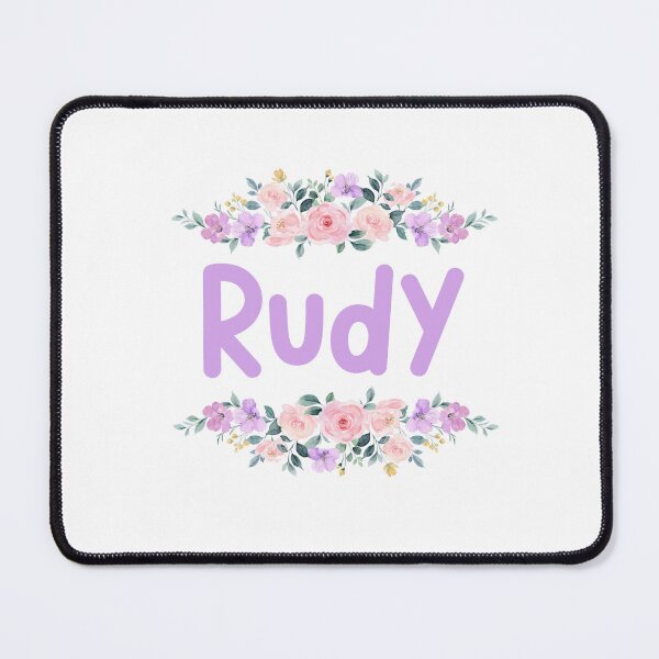 Item preview, Purple Flower Rudy Name Label designed and sold by NormadWorld.