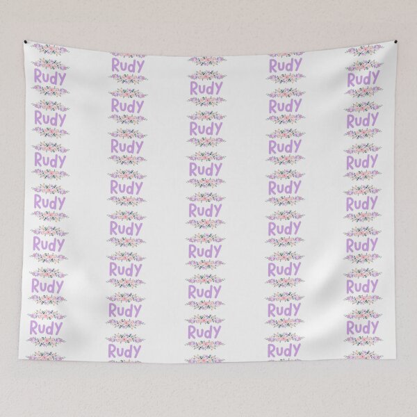 Item preview, Purple Flower Rudy Name Label designed and sold by NormadWorld.