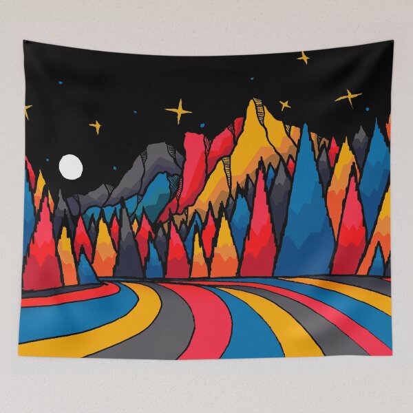 Item preview, Rainbow forest river designed and sold by Swadeillustrations.