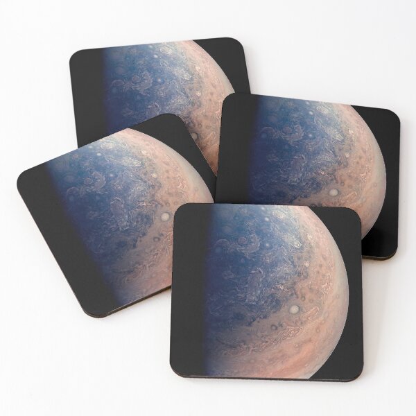 Item preview, STK204764S-Planet Jupiter's south pole showing oval storms. designed and sold by StocktrekImages.