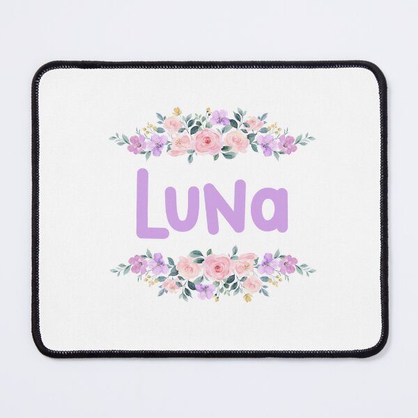 Item preview, Purple Flower Luna Name Label designed and sold by NormadWorld.