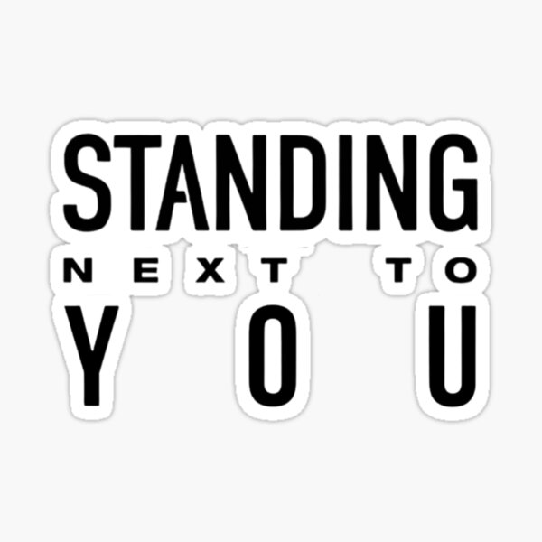 "Jung Kook Standing Next To You" Sticker for Sale by lunatiris | Redbubble