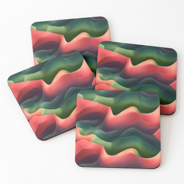 Item preview, Coral Waves in Emerald Depths designed and sold by VectorPlace.
