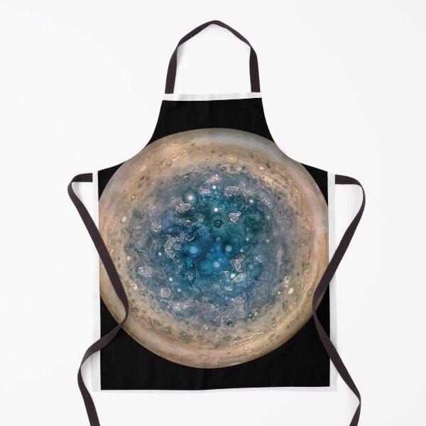 Item preview, STK204766S-Planet Jupiter's south pole with oval storms dotted across the landscape. designed and sold by StocktrekImages.