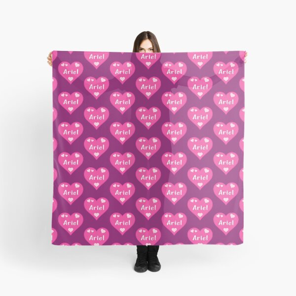 Item preview, Ariel Name Pink Heart  designed and sold by Jeallan Designs.