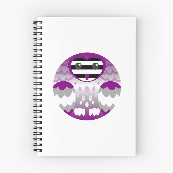 Item preview, Grey Asexual Hetero Pride Owl designed and sold by FurvaNoctua.
