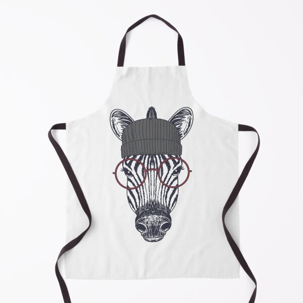 Item preview, zebra human style cute zebra with glasses & hat designed and sold by LionessLove.
