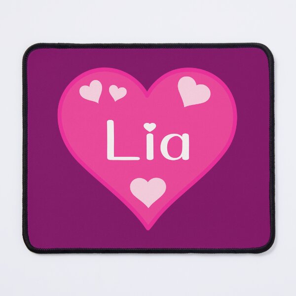 Item preview, Lia Name Pink Heart  designed and sold by Jeallan Designs.