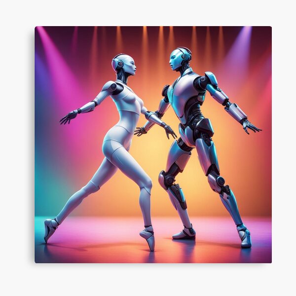 Robot Ballet Dancers Canvas Print
