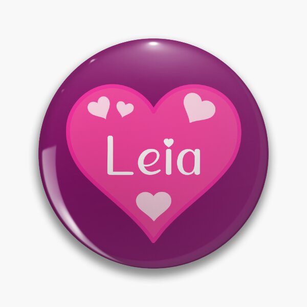 Item preview, Leia Name Pink Heart  designed and sold by Jeallan Designs.