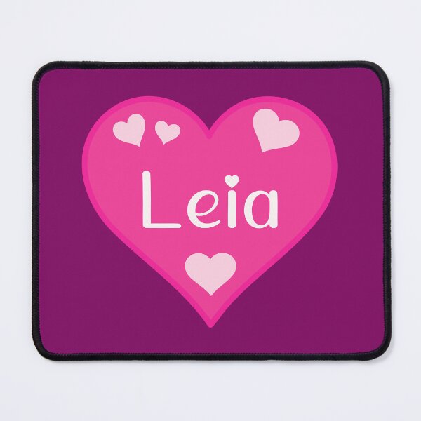 Item preview, Leia Name Pink Heart designed and sold by Jeallan Designs.