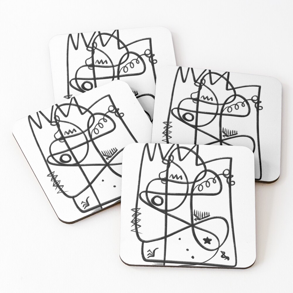 Item preview, Coasters (Set of 4) designed and sold by OneCrowLeft.