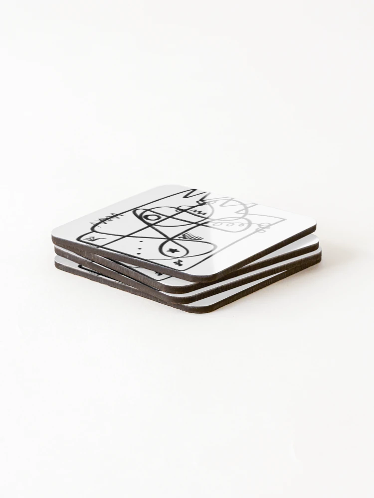 Thumbnail 4 of 5, Coasters (Set of 4), Protection designed and sold by OneCrowLeft.