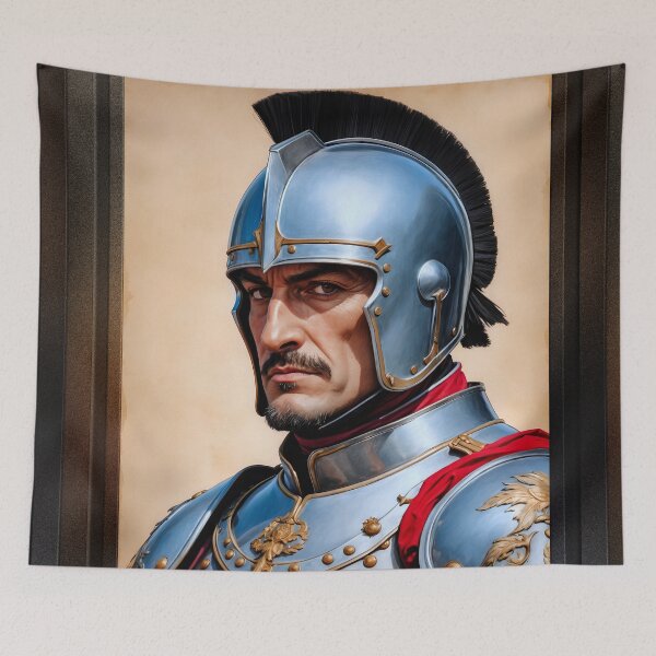 Item preview, An Italian Soldier Of The Honor Guard AI Concept Art by Xzendor7 Room Decor Art Print designed and sold by Xzendor7 Digital Art Creations.