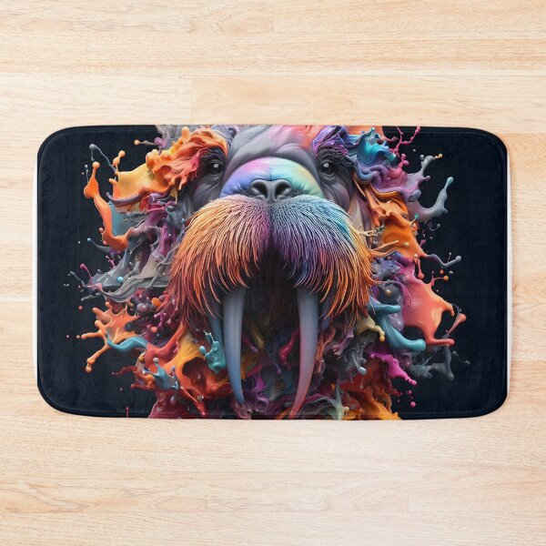 Item preview, Walrus Splatter Portrait  designed and sold by fatbanana.