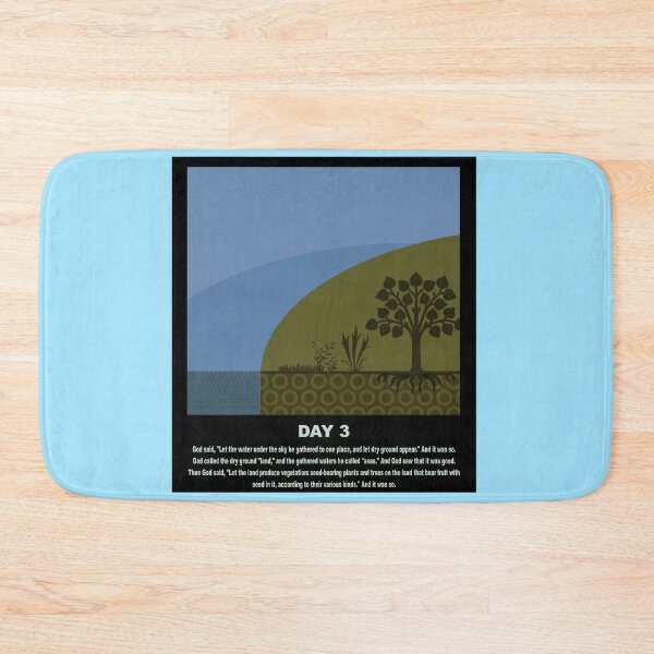 Item preview, christian abstract minimal art - genesis bible verse art - day 3 of creation - creation of plants and vegetation - series01 designed and sold by ZechJohnRB.