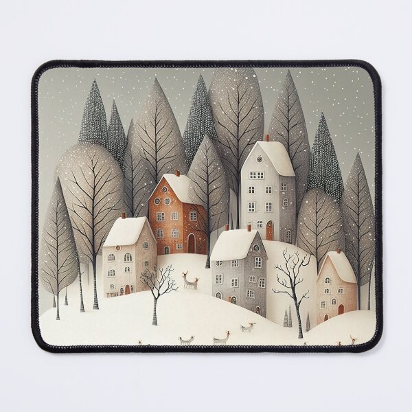 Item preview, Winter village view designed and sold by TOPALOVA.