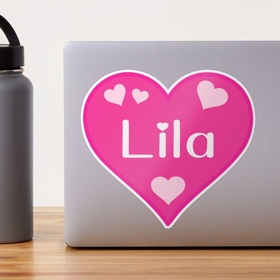 Lila Name Pink Heart 