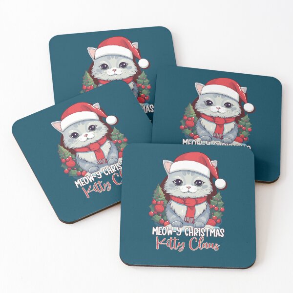 Item preview, MEOW-Y CHRISTMAS, KITTY CLAUS designed and sold by PrintMastery.