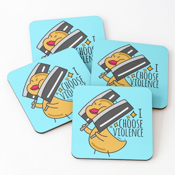 Item preview, I choose violence funny duck designed and sold by Quacktails.