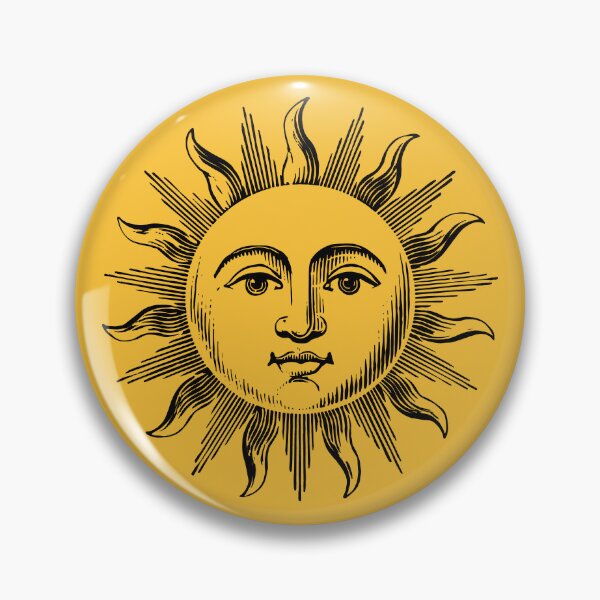 Item preview, Golden Happy Sun Face designed and sold by avperth.