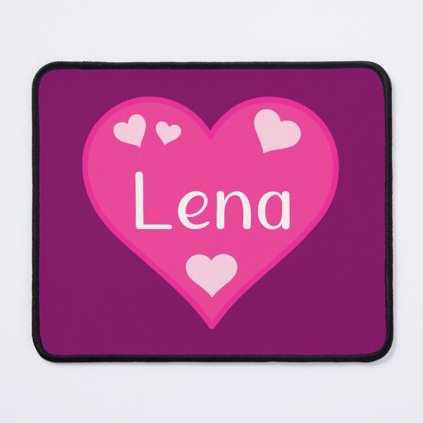 Item preview, Lena Name Pink Heart  designed and sold by Jeallan Designs.