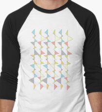 Retro Triangles Men's Baseball ¾ T-Shirt