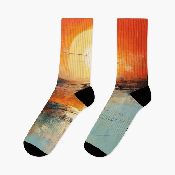 Item preview, Explore "Simplistic & Minimalistic Vintage Sunset" Abstract Art designed and sold by ArtificialGenes.