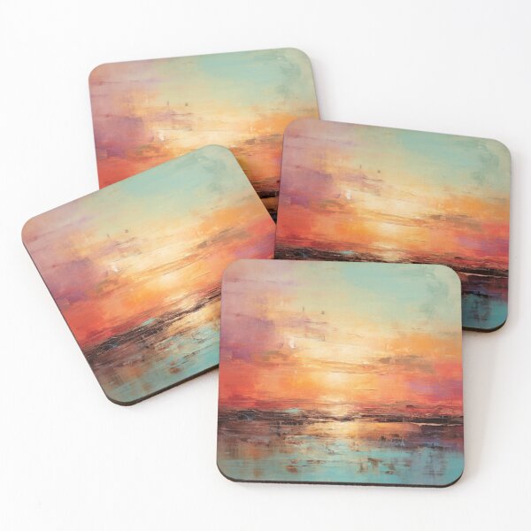 Artikelvorschau, Entdecken Sie "Simplistic & Minimalistic Vintage Sunset" Abstrakte Kunst entworfen und verkauft von ArtificialGenes.